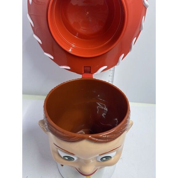 Toy Story JESSIE Mug Disney On Ice Plastic Flip Top Cup w Lid Cowgirl Hat Pixar - Picture 6 of 10
